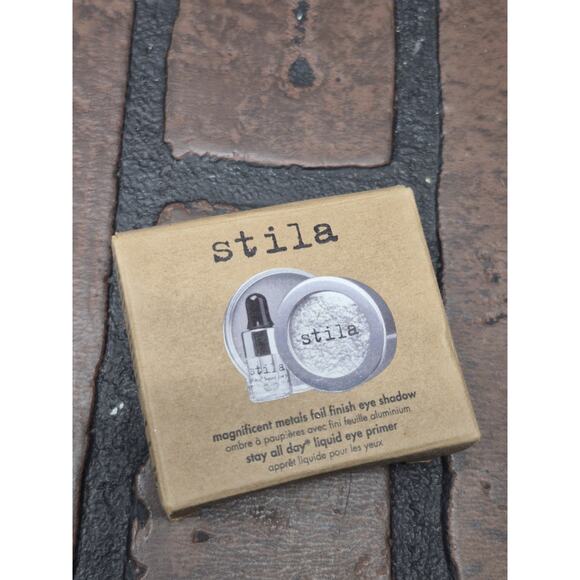 Stila Magnificent Metals Foil Finish Eye shadow Comex Platinum - Picture 1 of 2